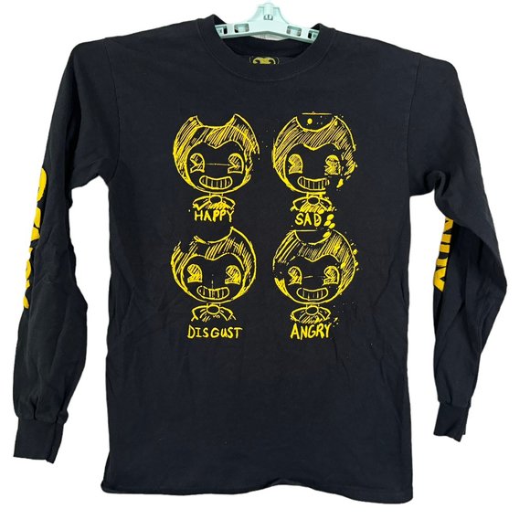 Bendy And The Ink Machine Adult Long Sleeve T Shirt Size Small - Picture 1 of 4